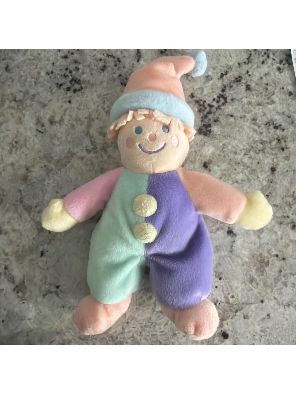 Vtg Gymboree Baby Clown Pastel